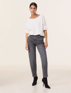 Gerry Weber 5-pocket jeans KEY꞉LA MOM FIT Bukser Grå | MJLQ0124