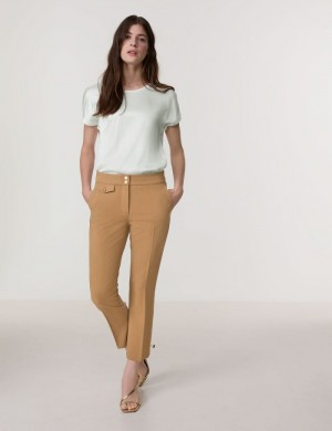 Gerry Weber 7/8-length trousers MAR꞉LIE FLARED FIT Bukser Brune | EKHW2610