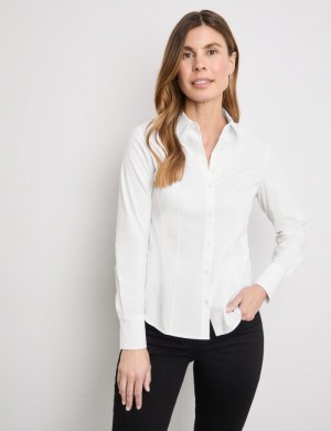 Gerry Weber Classic shirt blouse Bluse Hvite | NTVF6185