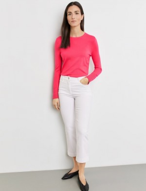 Gerry Weber Cropped 7/8-length jeans Bukser Hvite | BPDT3694