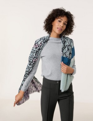 Gerry Weber Fine scarf with a panelled pattern Skjerf Multicolor | KMHT6106