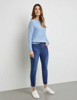 Gerry Weber Five-pocket jeans, Best4me Cropped Bukser Blå | MJTD4648