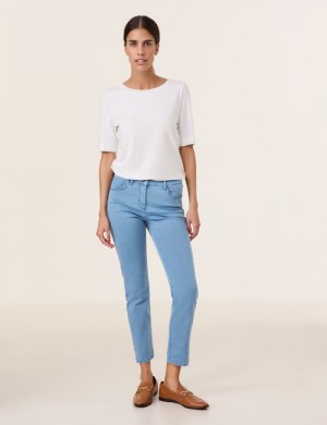 Gerry Weber Five-pocket jeans, SOL꞉INE BEST4ME Cropped Bukser Blå | OZDM2940