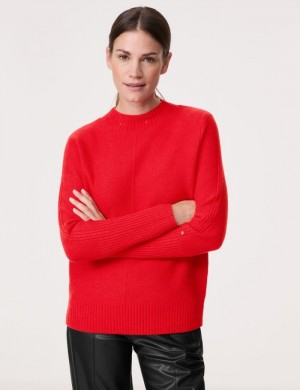 Gerry Weber Knitted jumper with wool Strikkevarer Rød | PNTO6239