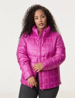 SAMOON Lightweight quilted jacket Jakker Rosa | CHWR1276