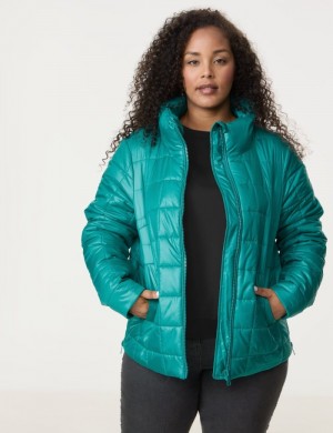 SAMOON Lightweight quilted jacket Jakker Blå | KPAN2708