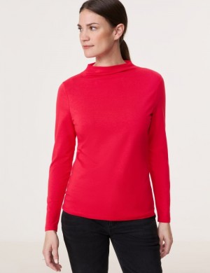 Gerry Weber Long sleeve turtleneck top T-skjorte Rød | PELX5281