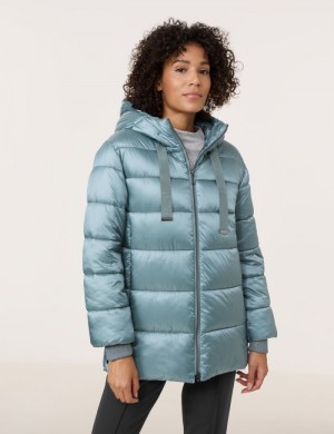 Gerry Weber Outdoor jacket with a subtle sheen Jakker Blå | BMWW2174