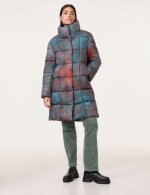 Gerry Weber Patterned quilted coat Jakker Multicolor | ATVE6504