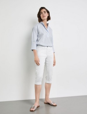 Gerry Weber SOL꞉INE BEST4ME Capris Bukser Hvite | GYBF0662