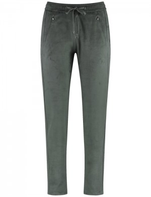 Gerry Weber Slip-on trousers KA꞉JA TRACKSUIT BOTTOMS Bukser Grønn | GKCR4483