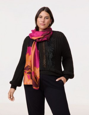 SAMOON Soft scarf Skjerf Rosa | MCDG0703