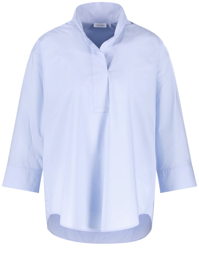 Gerry Weber 3/4 sleeve cotton blouse Bluse Blå | UXWF9759