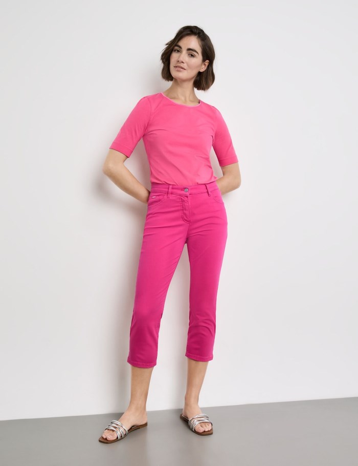 Gerry Weber 3/4-length jeans SOL꞉INE BEST4ME High Light Bukser Rosa | FRUD9526