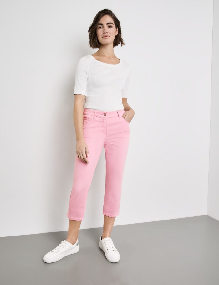 Gerry Weber 3/4-length jeans SOL꞉INE BEST4ME High Light Bukser Rosa | BZYL0369