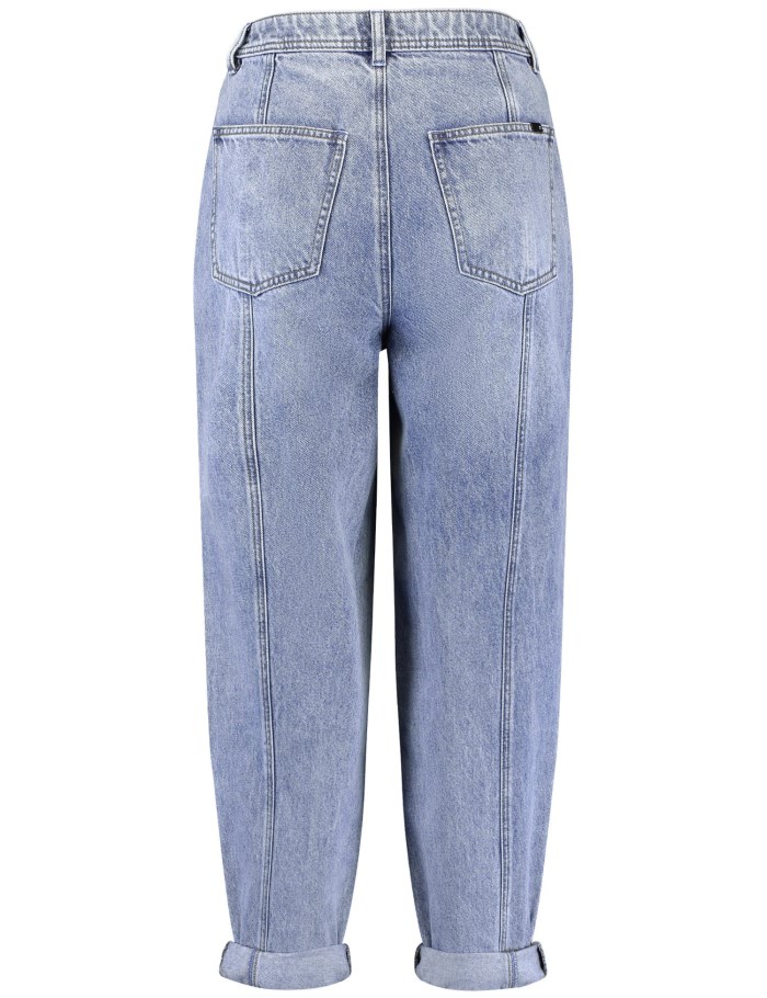 TAIFU 3/4-length jeans in a balloon fit Bukser Blå | DTSP9262