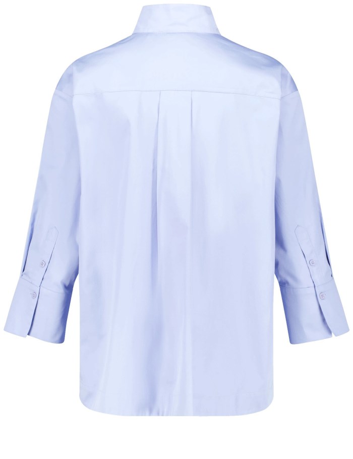 Gerry Weber 3/4-sleeve blouse made of sustainable cotton Bluse Blå | FORW5767