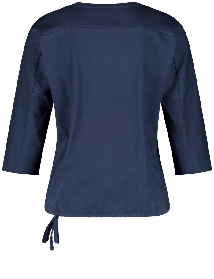 Gerry Weber 3/4-sleeve top with a drawstring T-skjorte Blå | VFXM1538