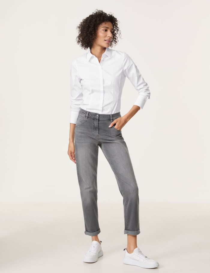 Gerry Weber 7/8-length jeans KIA꞉RA RELAXED FIT Bukser Grå | NHPC4603