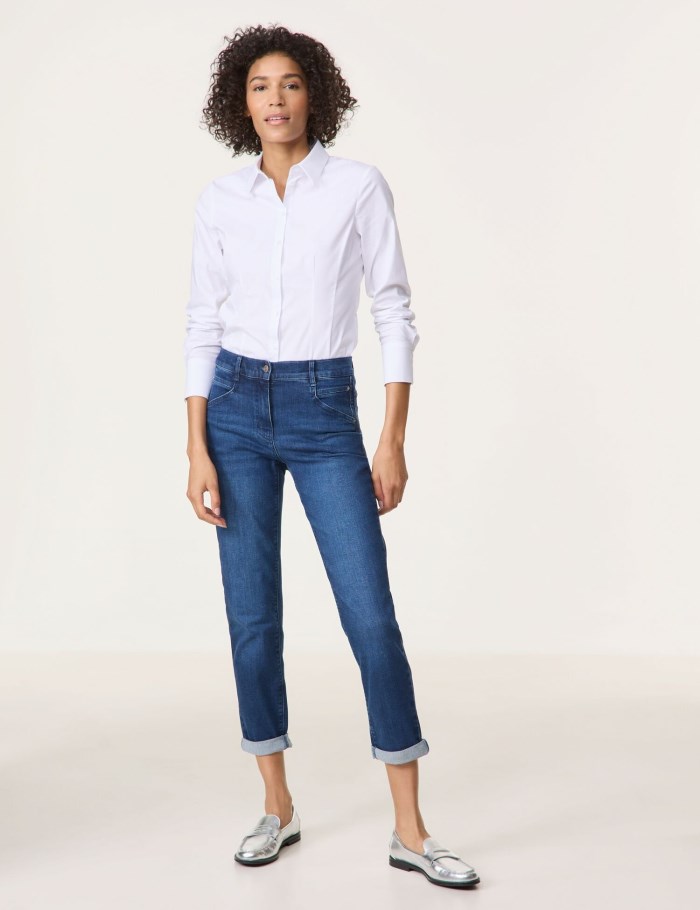 Gerry Weber 7/8-length jeans KIA꞉RA RELAXED FIT Bukser Blå | IKJE6947