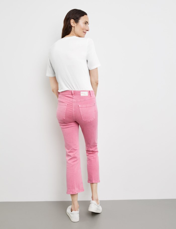 Gerry Weber 7/8-length jeans MAR꞉LIE Flared Fit Cropped Bukser Rosa | RCFV7989