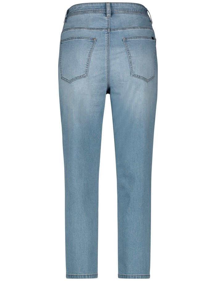 TAIFU 7/8-length jeans in a mom fit Bukser Blå | BQKR2328