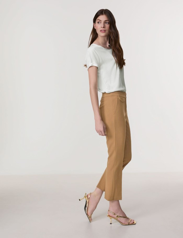 Gerry Weber 7/8-length trousers MAR꞉LIE FLARED FIT Bukser Brune | EKHW2610