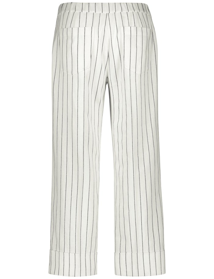 Gerry Weber 7/8-length trousers in a linen blend Bukser Hvite | FEVY3056