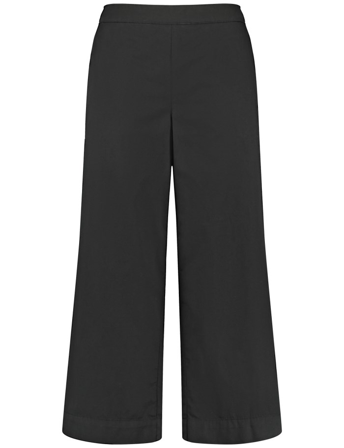 Gerry Weber 7/8-length trousers with a stretch waistband on the back Bukser Svarte | ISJN0202