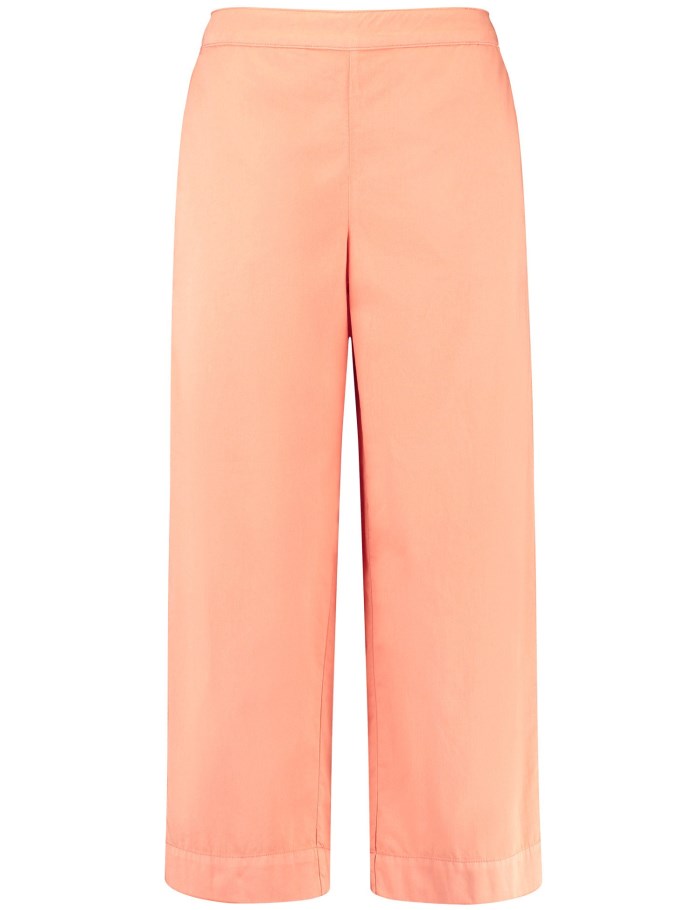 Gerry Weber 7/8-length trousers with a stretch waistband on the back Bukser Oransje | UHMY9168