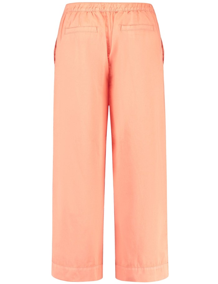 Gerry Weber 7/8-length trousers with a stretch waistband on the back Bukser Oransje | UHMY9168