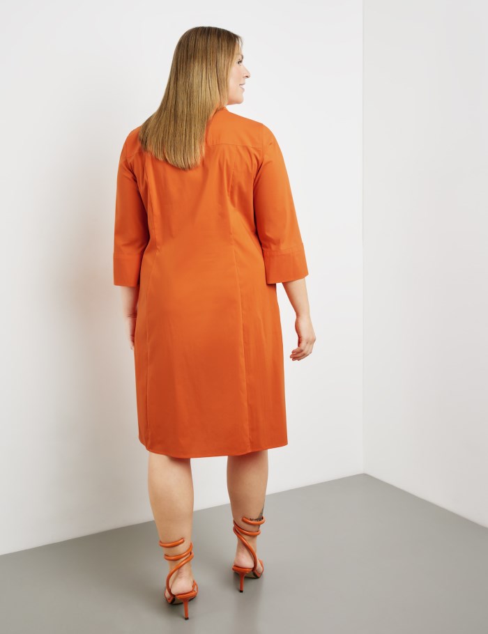 SAMOON Blouse dress with 3/4-length sleeves and pockets Kjole Oransje | EVMG5523