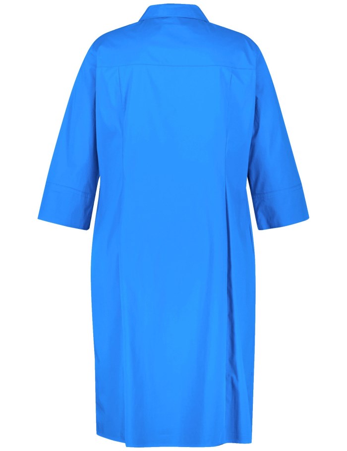 SAMOON Blouse dress with 3/4-length sleeves and pockets Kjole Blå | IDTR7648