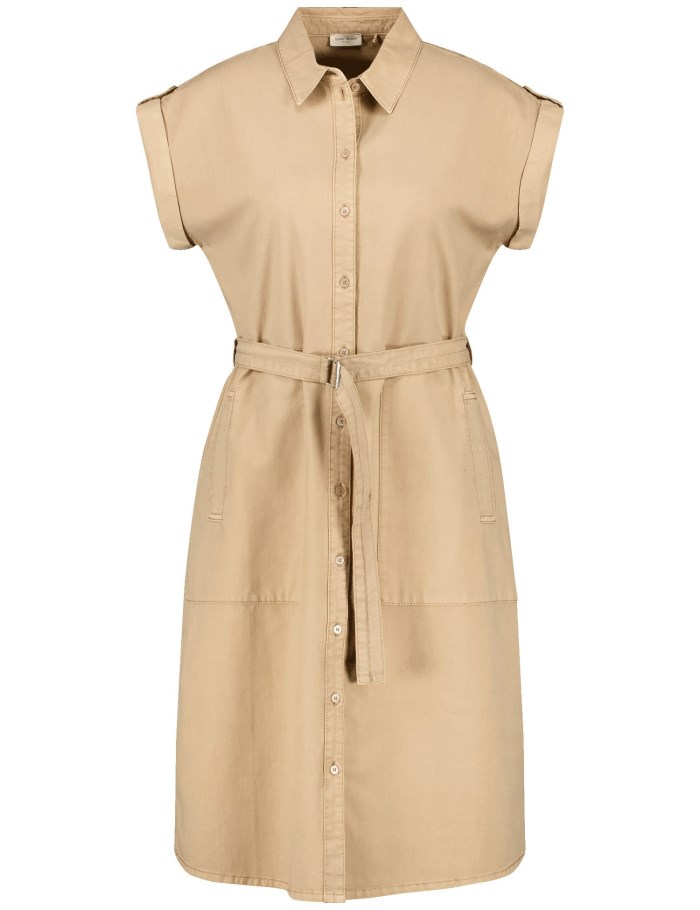 Gerry Weber Blouse dress with a waist belt Kjole Beige | VNRF1539