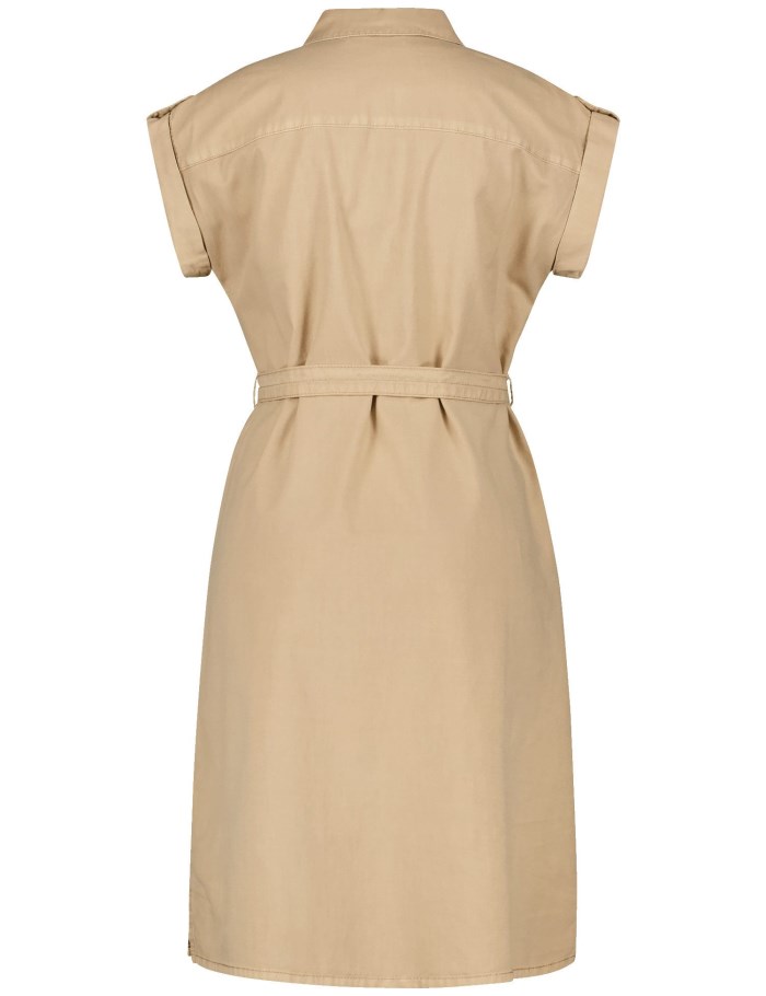 Gerry Weber Blouse dress with a waist belt Kjole Beige | VNRF1539