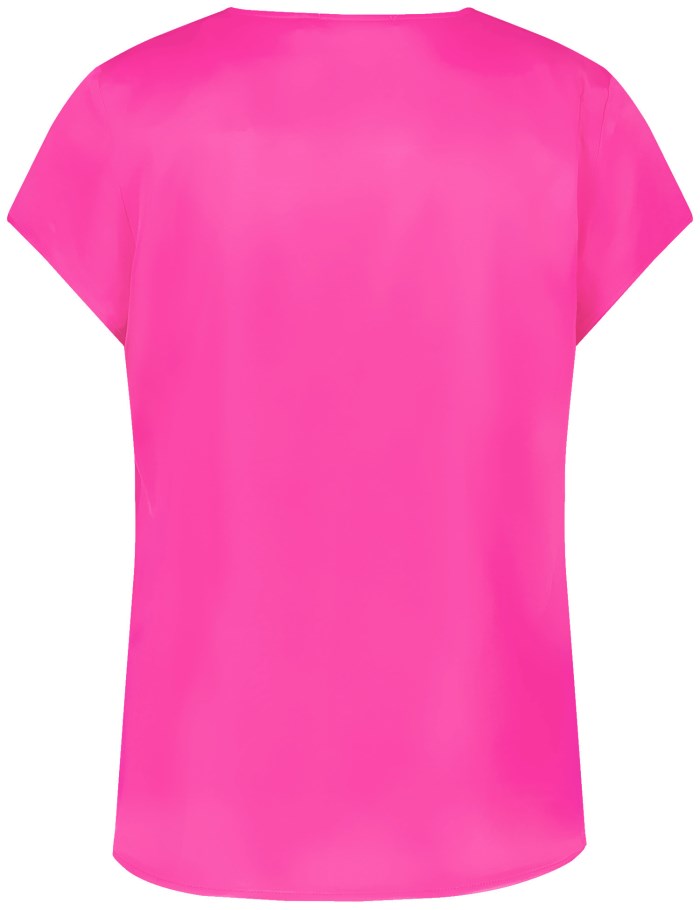 TAIFU Blouse top with a V-neckline Bluse Rosa | NHLD8878