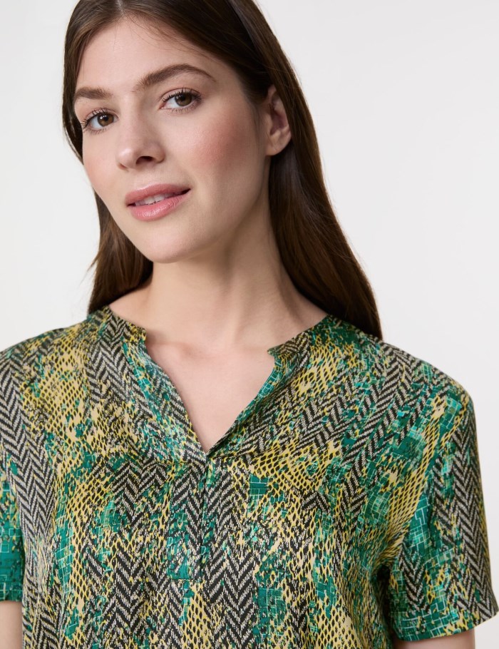 Gerry Weber Blouse top with an ikat print Bluse Multicolor | AYLQ9942