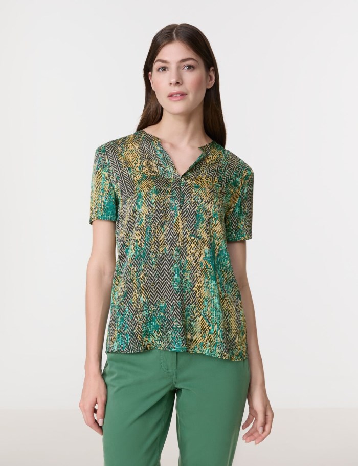 Gerry Weber Blouse top with an ikat print Bluse Multicolor | AYLQ9942