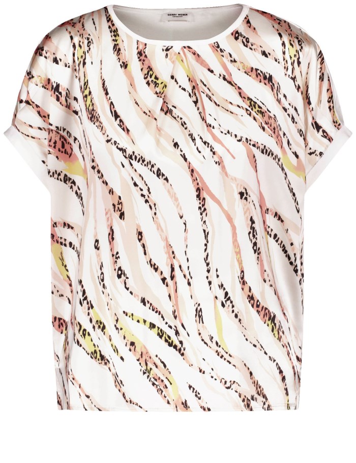 Gerry Weber Blouse top with fabric panelling T-skjorte Multicolor | UPAG3724