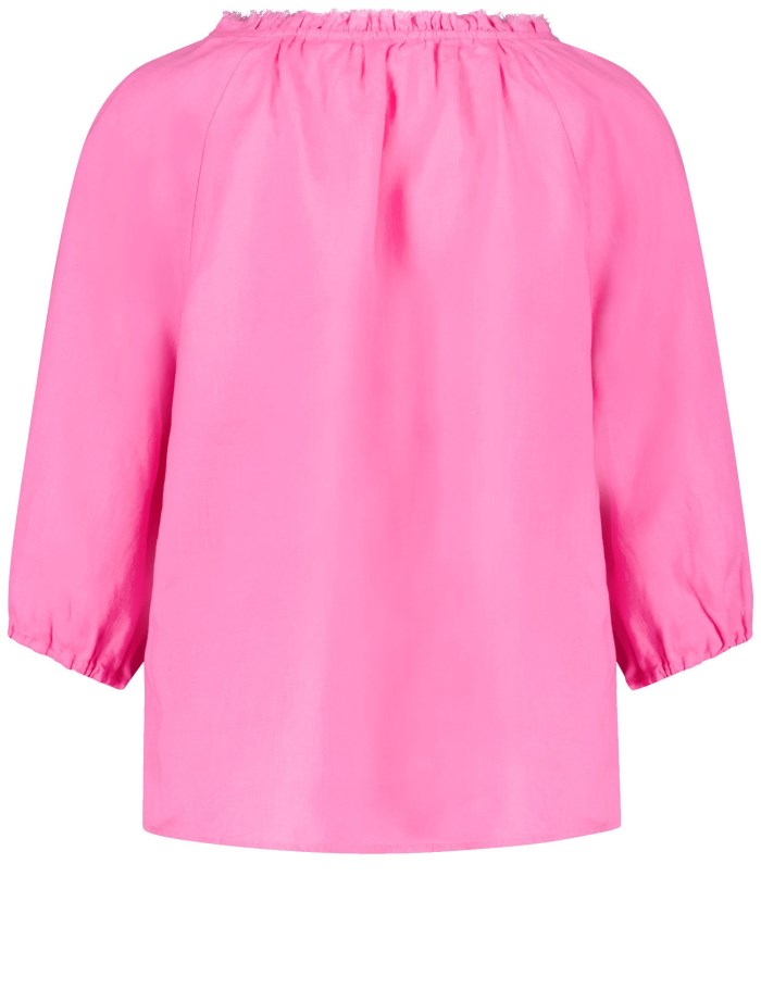 Gerry Weber Blouse with 3/4-length sleeves and a frilled collar Bluse Rosa | OMVQ4390