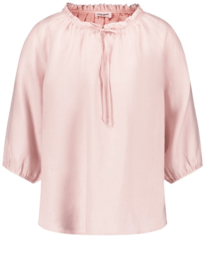 Gerry Weber Blouse with 3/4-length sleeves and a frilled collar Bluse Rosa | WFVL0207