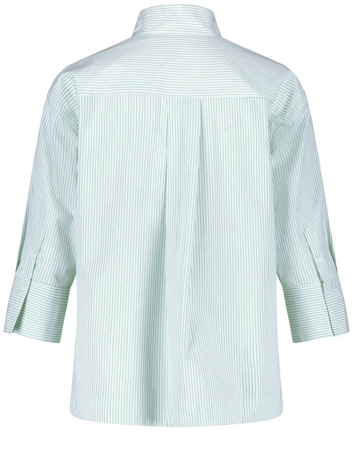 Gerry Weber Blouse with 3/4-length sleeves and a box pleat Bluse Grønn | UJOY2950