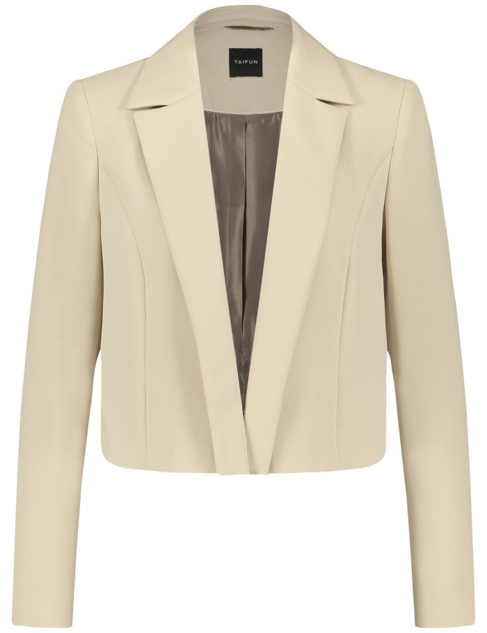 TAIFU Bolero blazer made of fine stretch fabric Blazere Beige | DCRD6803