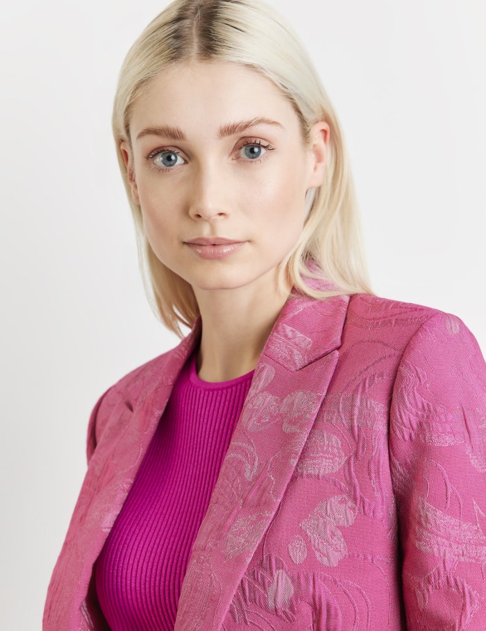 TAIFU Bolero blazer made of jacquard fabric Blazere Rosa | ATFQ1823