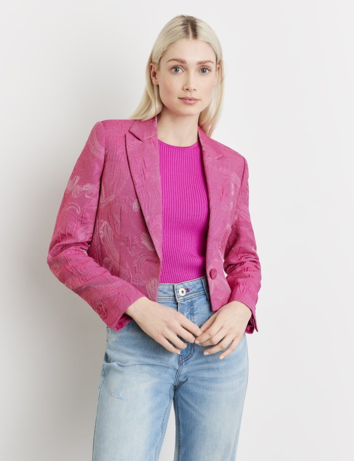 TAIFU Bolero blazer made of jacquard fabric Blazere Rosa | ATFQ1823