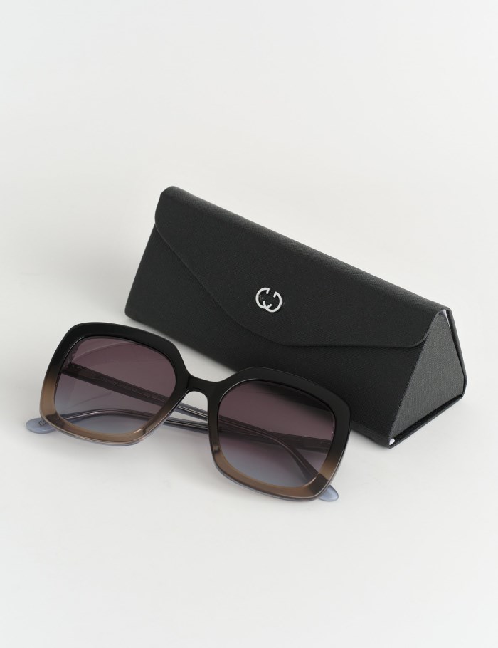 Gerry Weber Boxy sunglasses with a graduated effect Solbriller Brune | ZFPM8978