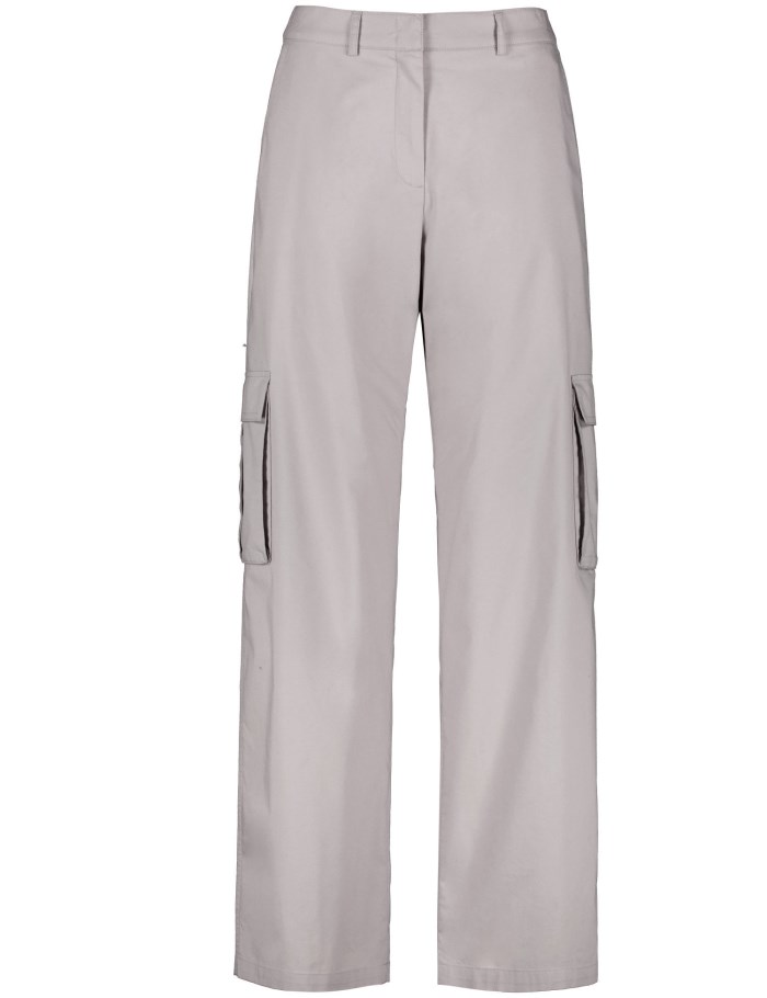 Gerry Weber Cargo trousers MIR꞉JA WIDE LEG with an elasticated waistband on the back Bukser Grå | IPXX2460