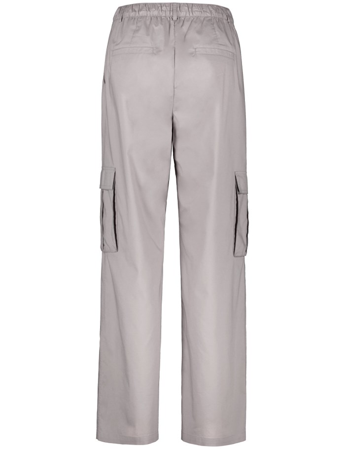 Gerry Weber Cargo trousers MIR꞉JA WIDE LEG with an elasticated waistband on the back Bukser Grå | IPXX2460