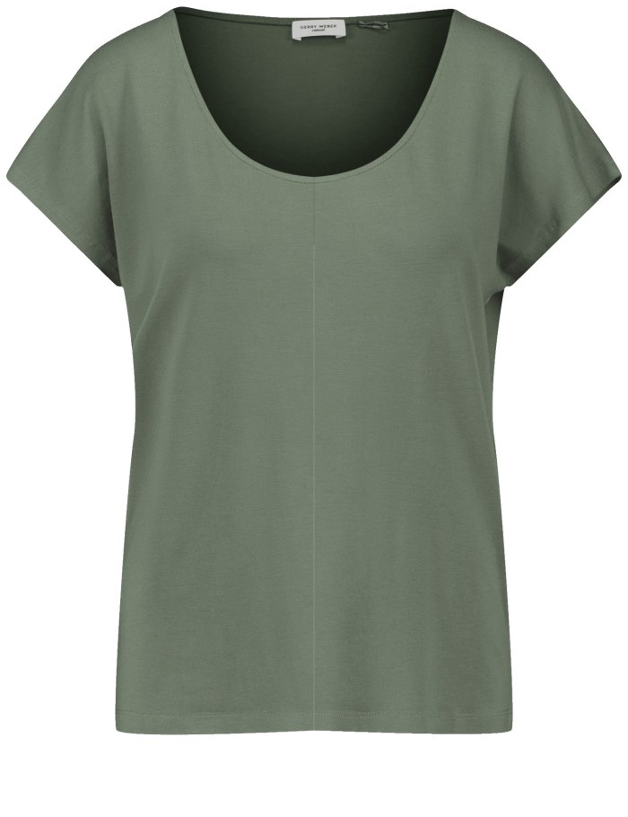 Gerry Weber Casual T-shirt with a cowl neckline T-skjorte Grønn | NBPT0513