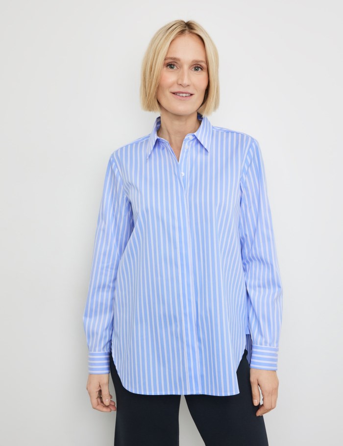 Gerry Weber Casual shirt blouse Bluse Blå | HOEZ3078